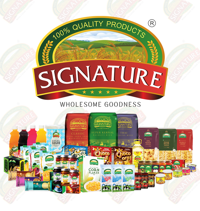 The launch of Signature, our line of branded food products