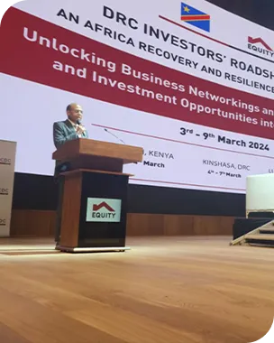 إلقاء كلمة في منتدى التواصل التجاري وفرص الاستثمار التجاري في جمهورية الكونغو الديمقراطية